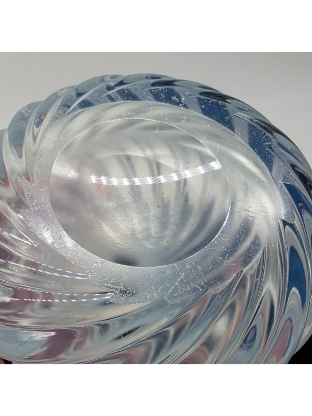 VTG MCM Murano Archimede Seguso Opalescent Blue Perfume Bottle - Picture 10 of 10